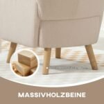 Ausinė fotelė su pliušiniu apmušalu ir juosmens pagalvėle