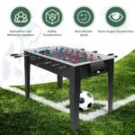 Stalo futbolo žaidimas suaugusiems ir vaikams 122x61x79 cm (Juoda)