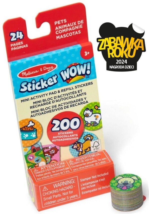 Sticker WOW! Gyvūnų lipdukų papildymas