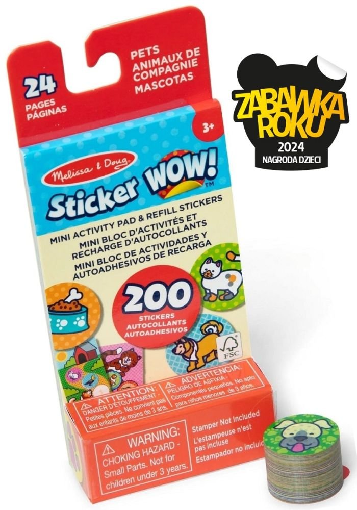 Sticker WOW! Gyvūnų lipdukų papildymas Sticker WOW! Gyvūnų lipdukų papildymas