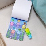 Sticker WOW! Lipdukų antspaudas su knygele „Jūros vėžlys“