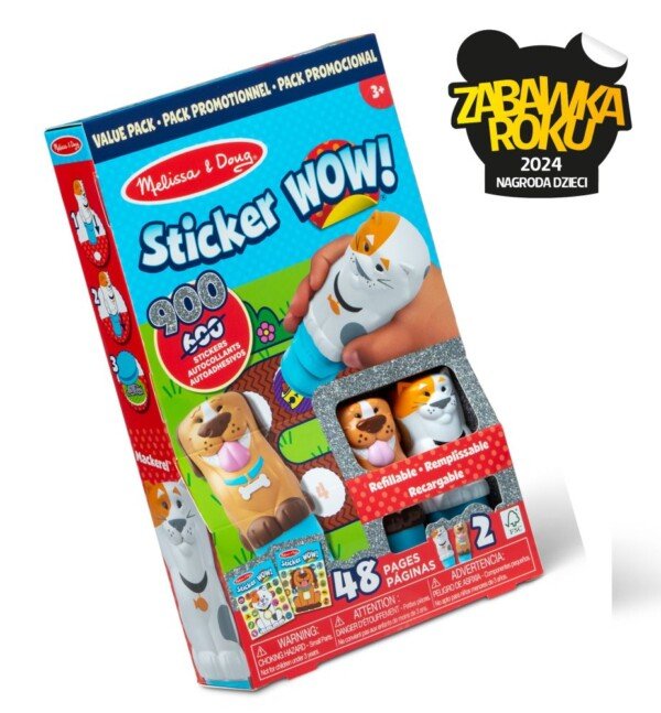 Sticker WOW! Lipdukų dvipakis – Šuo ir Katė (900 lipdukų)
