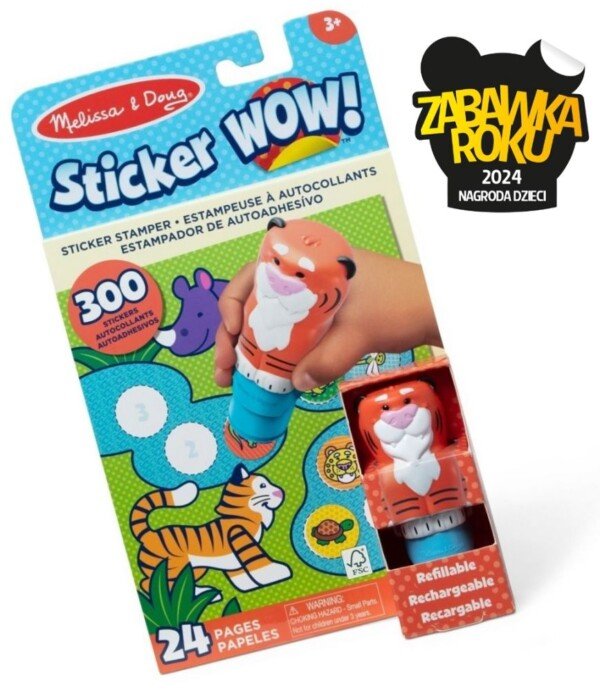 Sticker WOW! Tigriuko antspaudėlių ir lipdukų rinkinys
