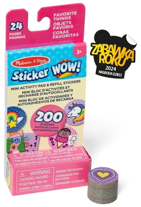 Sticker WOW! lipdukų papildymas su knygele