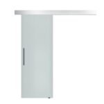 Stiklinės stumdomos durys su rankena ir vienos pusės matiniu stiklu 90x205 cm