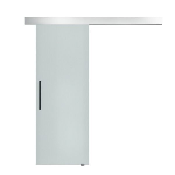 Stiklinės stumdomos durys su rankena ir vienos pusės matiniu stiklu 90x205 cm