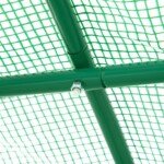 Plėvelinis šiltnamis 245x200x198 cm su cinkuoto plieno rėmu, durimis ir 4 vėdinimo langais