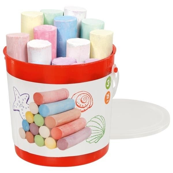 Stora gatvės kreida kibirėlyje 15 vnt.