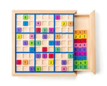 Sudoku žaidimas su stalčiumi