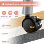 Sulankstomas manikiūro stalas su dulkių siurbliu ir LED lempos funkcija (Rožinė)