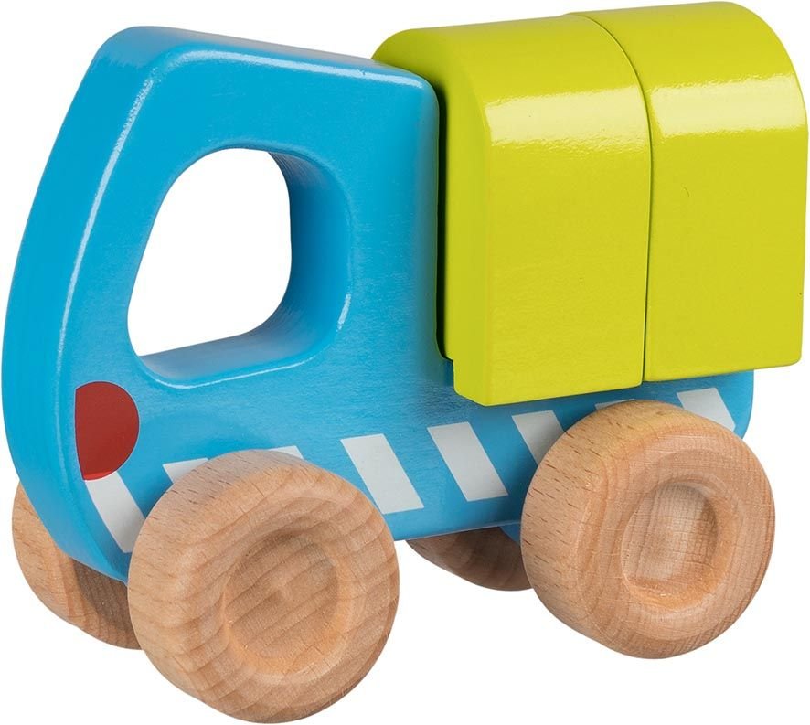 Sunkvežimis su kaladėlėmis