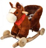 Supamasis arkliukas su sėdyne ir ratukais