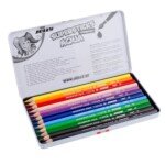 Supersticks Aqua pieštukai, 12 spalvų metalinėje pakuotėje