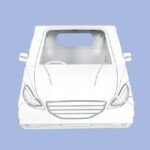 Surenkamas automobilis, 4 dalių rinkinys