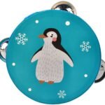 Tamburinas su pingvinu