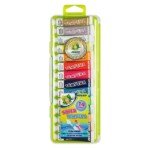 Tempera dažų rinkinys, 12 spalvų su sidabrine ir auksine