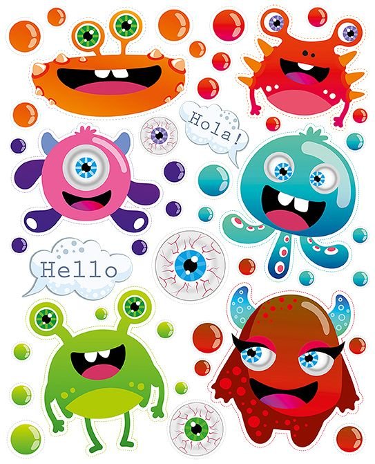 Termolipdukai drabužiams „Monstriukai“