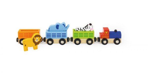 Traukinys su laukiniais gyvūnais