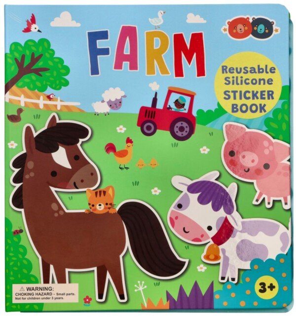 Ūkio knygelė su silikoniniais lipdukais