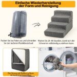 Sulankstomi putplasčio laipteliai šunims (Pilka)