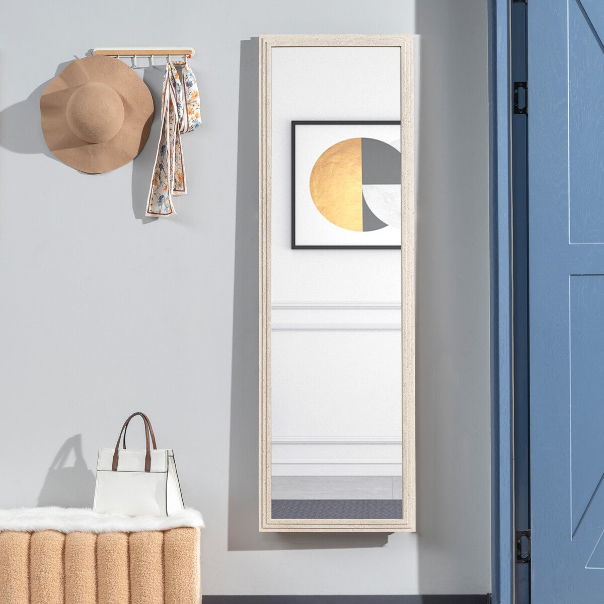 Universalus viso kūno veidrodis 160 x 50 cm