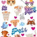 Užlyginamų lopų lapas „Gyvūnėliai“