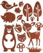 Užlyginamų paveikslėlių lapas „Miško Pasaulis“