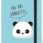 Užrašų knygelė A5 su panda, taškuotais lapais