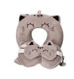 Vaikiška kaklo pagalvė „Pilkas katinas“