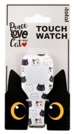 Vaikiškas laikrodis su kačiuku