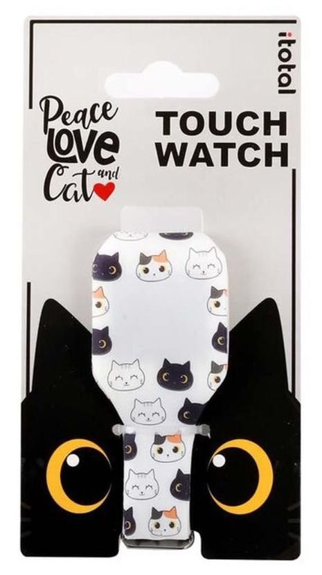 Vaikiškas laikrodis su kačiuku