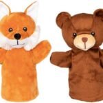 Veliūrinės rankų lėlės