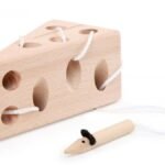 Vėrimo žaislas: Sūrelis su pelyte