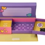 Violetinė dėžutė smulkmenoms ir papuošalams