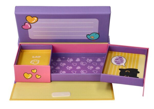 Violetinė dėžutė smulkmenoms ir papuošalams