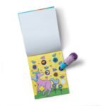 Violetinio vienaragio antspaudėlių ir lipdukų rinkinys