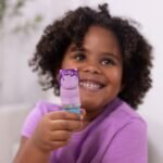 Violetinio vienaragio antspaudėlių ir lipdukų rinkinys