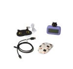 Violetinis žadintuvas su kačiuku