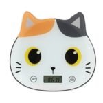 Virtuvinės svarstyklės su oranžiniu katinu