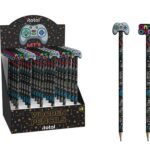 Žaidimų tematikos 36 vnt. medinių pieštukų stovas