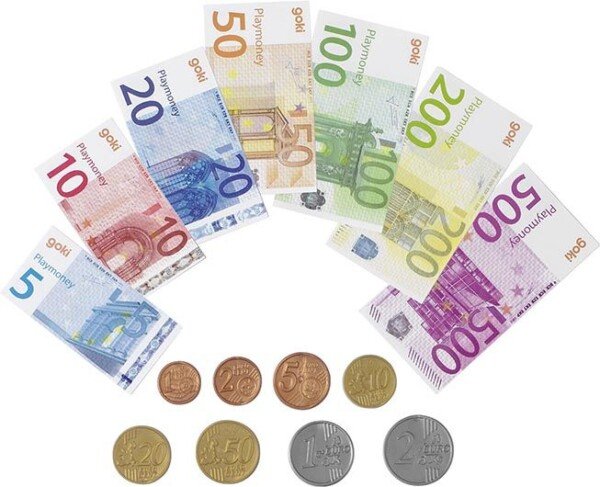 Žaislinės Euro Monetos