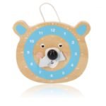 Žaislinis laikrodis su meškiuku