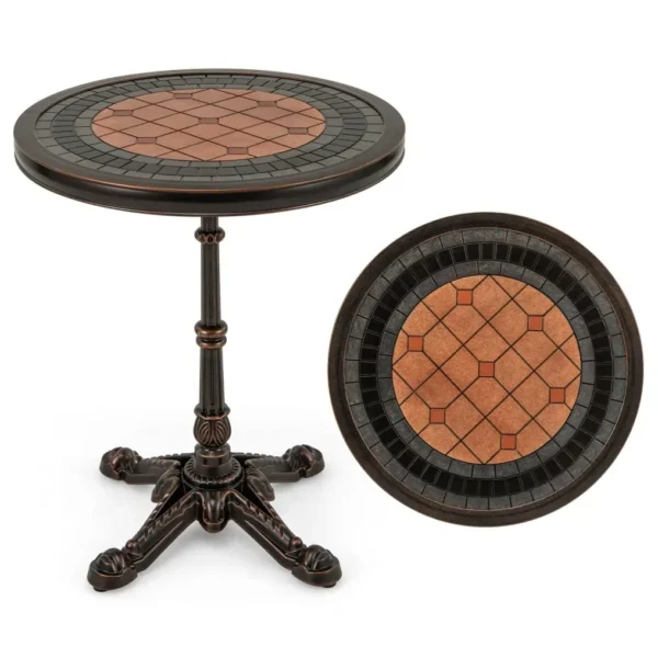 Lauko aliuminio valgomojo stalas (Bronzos)