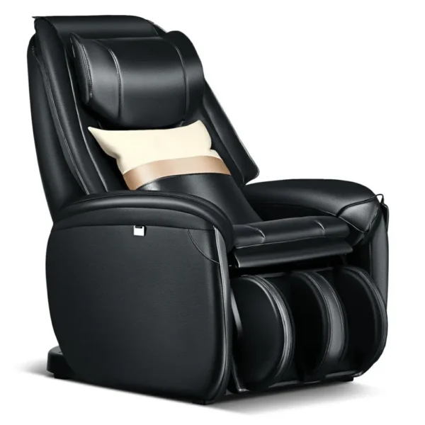 Atpalaiduojantis masažinis krėslas su SL trajektorija ir šildymo funkcija (Juoda)