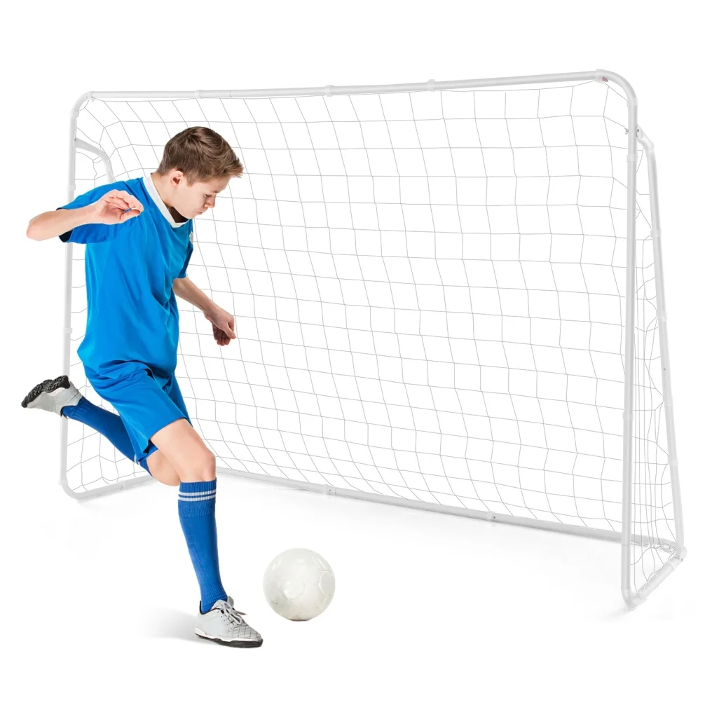 atsparus-oro-salygoms-futbolo-vartu-komplektas-su-tinklu-ir-tvirtu-remu-215-x-152-x-76-cm Futbolo vartai su tinkleliu ir tvirtu rėmu 215 x 152 x 76 cm (Balta)