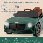 Elektrinis vaikiškas automobilis su pakaba ir nuotolinio valdymo pultu (Žalia)
