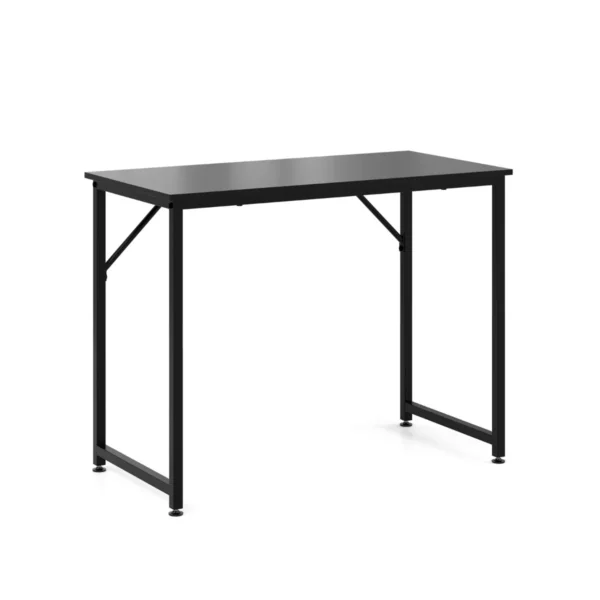 Kompaktiškas kompiuterio stalas su reguliuojamomis kojelėmis 100x50 cm (Juoda)