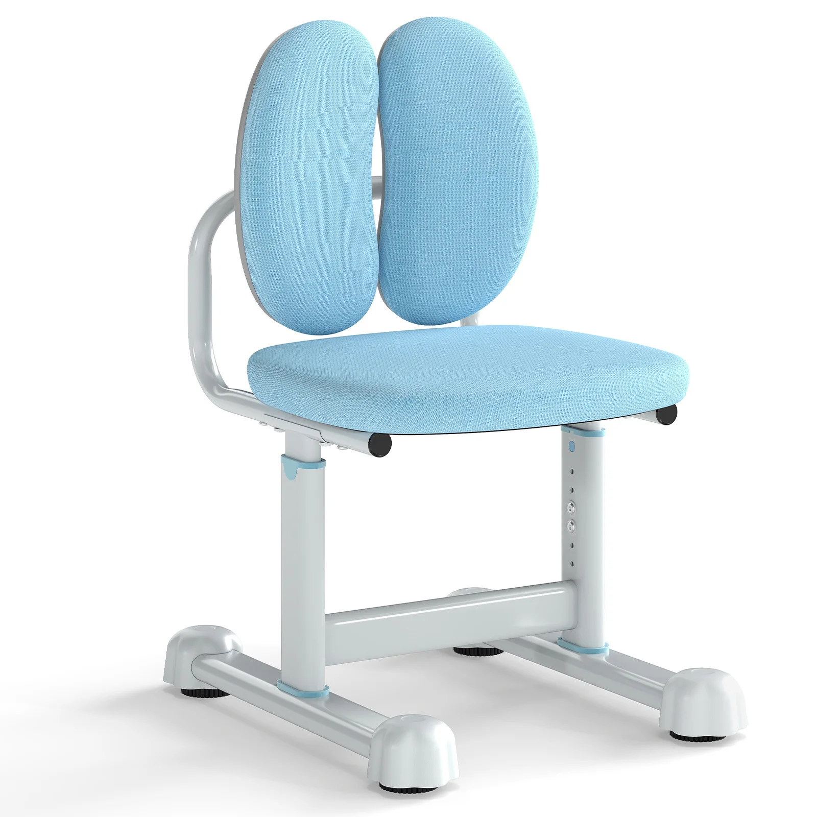 melyna-vaikiska-ergonomine-rasomojo-stalo-kede-su-reguliuojamu-auksciu Reguliuojamo aukščio ergonomiška vaikiška stalo kėdė (Mėlyna)