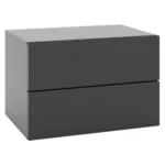 Pakabinamas naktinis staliukas su dviem stalčiais (Pilka)