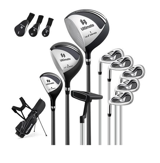 pilnas-golfo-lazdu-ir-krepsio-komplektas-kairiarankiams-vyrams-juoda Pilnas golfo lazdų ir krepšio komplektas kairiarankiams vyrams (Juoda)